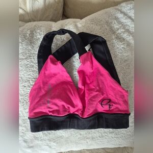 Pole Dancer Align Sports Bra Pink and Black Size Small